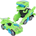 Miniatyrbillede 1 af 5: Heytea Deform Dinosaur Legetøj Til Drenge Piger, 2 I 1 Dinosaur Legetøjsbiler Til Børn, Transformerende Dinosaur Led Bil Med Musik, Automatisk Dino Transformers T