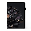 Miniatyrbild 2 av 5: Tabletskydd i läder med kristalltextur för Samsung Galaxy S9 S9 FE Purple Lotus