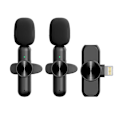 Miniatyrbillede 5 af 5: 2-pak trådløs lavaliermikrofon, plug and play professionel mini trådløs lavaliermikrofon, trådløs mikrofon til vlogging live-udsendelse D