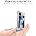 Miniatyrbillede 2 af 5: For Samsung Galaxy Z Flip5 Gkk Magsafe Airbag Hinge Stødsikker Mobiltelefon Cover Med Ring Holder Green