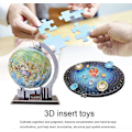 Pikkukuva 3 / 5: 3D-palapeli, päällystetty paperipalapeli, 146 osaa 8 planeettaa 3D-palapeli, opettavainen 3D-lisäyslelu lahjaksi lapsille aikuisille (D-4-)