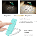 Miniatyrbilde 2 av 5: USB-oppladbar boklampe for lesing i sengen, bærbar klipsbar LED-leselampe, bærbar leselampe for bokelskere, reise Light green