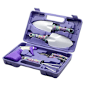 Pikkukuva 2 / 5: 5/10 kpl Puutarhatyökalusetti Liukumaton kahva Puutarhakäsityökalusetti kantolaukulla puutarhanhoidon ystäville Purple 5 piece set