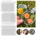 30 st Transparenta Torkade Blombokstäcken, DIY Torkade Blombokstäcken, Hemgjorda Bokstäcken, Vackra Blombokstäcken, Glasvarudekaler