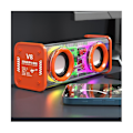 Pikkukuva 2 / 5: V8 Läpinäkyvät Bluetooth-kaiuttimet RGB-valo Langaton Ulkoilma Urheilu Bluetooth-ääni Tws Subwoofer S