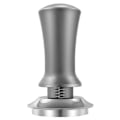 Miniatyrbillede 1 af 5: Espresso Tamper med vægt, fjederbelastet, automatisk rebound, flad bund, aftagelig 51/53/58mm Kaffe Po Silver Gray 53mm