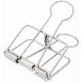 Miniatyrbillede 2 af 5: Ekstra store papirclips, hule, lange clips 3,2 cm, flere farver, store papirklemmer til kontorartikler (10 stk.) (D-V2) silver