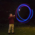 Miniatyrbilde 5 av 5: LED Poi-baller, Myke Poi-baller, Regnbue-fade & Høy Strobe Spinning Swirling Lys Rave Toy Poi Ball 1pcs