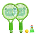 Miniatyrbild 2 av 5: Gröna björn barn badminton racket set - Lätt leksaksracket för pojkar och flickor, inomhus och utomhus kul (3-7 år)