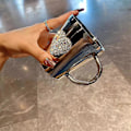 Miniatyrbillede 4 af 5: Hjerteformet Krystal Rhinestone Rustfrit Stål Kaffe- & Ølkrus