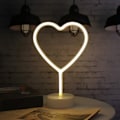 Pikkukuva 2 / 5: Led Ananas Neon-kyltti Luau Kesäjuhlan Koristelu Warm White heart