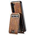 Miniatyrbilde 2 av 5: For Samsung Galaxy S23 Etui Kortholder Magnetisk Avtakbar Telefondeksel Brown