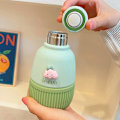 Miniatyrbillede 2 af 4: 250ml Mini Kawaii Termos i Rustfrit Stål til Skole, Kontor, Termiske Kopper til Kvinder, Gave Green