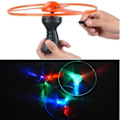 Miniatyrbilde 2 av 5: 3 stk Lysende Flygende UFO Spinnende Flyger LED Lys Håndtak Blinkende Flygende Leke Tilfeldig Farge