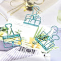 Miniatyrbillede 2 af 5: Ekstra store papirclips, hule, lange clips 3,2 cm, flere farver, store papirklemmer til kontorartikler (10 stk.) (D-V2) sky blue