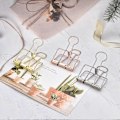 Miniatyrbillede 5 af 5: Ekstra store papirclips, hule, lange clips 3,2 cm, flere farver, store papirklemmer til kontorartikler (10 stk.) (D-V2) silver