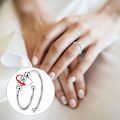 Miniatyrbillede 5 af 5: 6 stk. Anti-angst Fidget Ring til kvinder, åben justerbar ring, bi daisy ringe sæt til kvinder piger stress relief