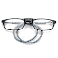 Pikkukuva 4 / 5: Lukulasit Korkealaatuiset Tr Magneettiset Imu- ja Kaula-ripustus Funky Lukulasit Grey 1.0 Magnification