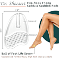 Miniatyrbild 2 av 5: 3 par metatarsal dynor för flip-flops, gel metatarsal dynor för flip-flops tofflor sandaler, framfot P Transparent