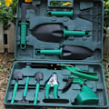 Pikkukuva 4 / 5: 5/10 kpl Puutarhatyökalusetti Liukumaton kahva Puutarhakäsityökalusetti kantolaukulla puutarhanhoidon ystäville Green 5 piece set