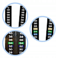 Miniatyrbillede 2 af 3: Traditionelt digitalt stick-on termometer med Celsius-systemvisning