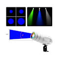 Miniatyrbilde 2 av 5: Pinspot-lys for diskokule 15w Rgbw 4 i 1 speilball-lys med fjernkontroll for fester Dj D