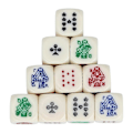 Miniatyrbilde 2 av 3: 10 stk/sett Polyhedrale Multi-Sidede Akryl Poker Terninger