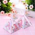 Miniatyrbillede 3 af 5: 5 stk Enhjørning Tema Papir Slikæske Enhjørning Gaveposer Til Fødselsdag Bryllup Babyshower Enhjørning Fest Favør Forsyninger Slikposer Feriepynt 24pcs C