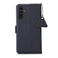 Miniatyrbilde 3 av 5: Sidemagnetisk Tj Ekte Lær RFID Mobiltelefonveske for Samsung Galaxy S24 Blue