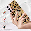Pikkukuva 2 / 5: Samsung Galaxy S23 5g:lle sähköpinnoitettu marmori kaksoispuolinen Imd-matkapuhelinkotelo Leopard Print