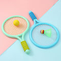 Pikkukuva 3 / 5: Badminton-maila, liukumaton, urheiluvoimaharjoittelu, lasten badminton-maila, vanhemman ja lapsen peli ulkona Pink