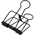 Miniatyrbillede 1 af 5: Ekstra store papirclips, hule, lange clips 3,2 cm, flere farver, store papirklemmer til kontorartikler (10 stk.) (D-V2) black