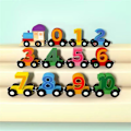 Miniatyrbillede 2 af 5: Magnetisk Digitalt Tog Byggeklodser Samling Bil Pædagogisk Børn Træ fruit vegetable magnetic train 11 pcs
