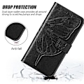 Miniatyrbilde 5 av 5: Embosset Butterfly Lærveske til Samsung Galaxy A25 5g / A24 Green