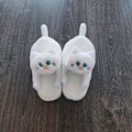 Miniatyrbillede 3 af 5: Dame Vinter Varme Tøfler Skridsikre Og Slidstærke Egnet Til Indendørs Udendørs White Cat