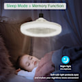 Miniatyrbillede 5 af 5: LED-Loftventilator med E27 Pæreholder, Drejelig Mini Loftventilator med Fjernbetjening