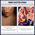 Miniatyrbild 2 av 4: Glittrande spray med långvarig silverglitter för hår och kropp