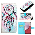 Miniatyrbillede 1 af 5: For Samsung Galaxy A05s 3D Maleri Vandret Flip Læder Mobiltelefon Etui Color Drop Wind Chimes