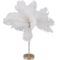 Miniatyrbilde 1 av 5: Berøringsfølsom bordlampe, strutsfjærlampe 3 farger dimbar med 30 fjær for soverom white