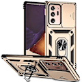 Miniatyrbillede 1 af 5: For Samsung Galaxy Note20 Ultra Skydende Camshield Holder Mobiltelefon Etui Gold