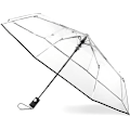 Miniatyrbillede 1 af 5: totes Clear Canopy Automatisk Åben Foldbar Paraply