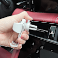 Miniatyrbillede 4 af 4: Ny Justerbar Mobiltelefonholder Til Bilventilation, Fiat Holder Til 500 500c 2012 500x 500l Abarth 695, Hurtig Holder, Biltilbehør For Fiat 500L White