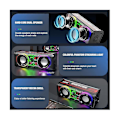 Pikkukuva 5 / 5: V8 Läpinäkyvät Bluetooth-kaiuttimet RGB-valo Langaton Ulkoilma Urheilu Bluetooth-ääni Tws Subwoofer S