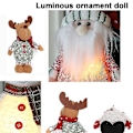 Miniatyrbild 3 av 5: Söta Stoppade Elfdockor Ornament Santa Jul Heminredning Och Presenter Kärlek style 3