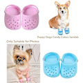 Miniatyrbillede 3 af 5: Pet Sko Hund Sommer Tøfler Åndbar Mesh Candy Blue