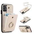 Miniatyrbild 1 av 5: Samsung Galaxy A33 5g Fodral TPU+PU Läder Kortficka Stativ Baksida Beige