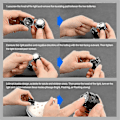 Miniatyrbilde 5 av 5: Hodelykter i plast Croc Small Light Morsomme Skotilbehør Løping og Camping USB black Rechargeable