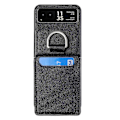 Miniatyrbild 2 av 5: Litchi Texture Läder Telefonfodral För Motorola Razr Black
