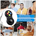 Pikkukuva 4 / 5: Fidget-tyyny Fidget-ohjain Stressireduktori Peli Fidget-ohjain Stressi Fidget-tyyny Musta Fidget-kämmentyyny Kumipinnoitettu Fidget-ohjain Vapauttamiseen