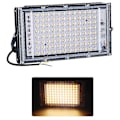 Miniatyrbillede 1 af 5: 100W Udendørs LED-Overlysskild, 4500LM Udendørs LED-Overlysskild, IP66 Vandtæt, Varmt Hvidt 2800-3200k, Ultra-Tyndt Lys, Ideelt Overlysskild til Udendørsbrug